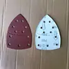 Venda Direta de Fábrica 152*105mm 11 Furos com Velcro Suporte Forma de Mouse Lixa Vermelha Óxido de Alumínio Polimento Conjunto Mais Vendido