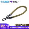 Cordón para teléfono móvil trenzado de poliéster de 10 mm estilo japonés con hebilla de metal y junta para la muñeca, cordón corto para llavero, auriculares y cuerda para la muñeca.