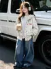Chaqueta con capucha para niña Primavera y Otoño 2026 Nueva Moda Estilo Coreano Súper Linda Blusa de Otoño para Niñas Mayores