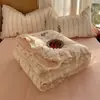 Juego de Verano de Colcha de Encaje 100% Algodón Grado A Materno e Infantil de Cuatro Piezas, Colcha Lavable para Aire Acondicionado de Verano, Colcha de Algodón Lavado al por Mayor