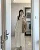 Novo Vestido de Design Exclusivo Estilo Chinês Não Lotado, Vestido Longo Cor Damasco para Meninas, Vestido de Verão Estilo Coreano com Gola Redonda e Corte em A