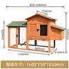Gallinero de Madera Nido de Gallina Villa de Gallina Nido para Poner Huevos Nido de Conejo Jaula de Conejo Jaula de Palomas Casa para Gatos Paquete de Cría para Exteriores Metabo