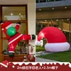 Decoraciones Navideñas 2024 Santa Claus Inflable Trepador de Ventana Inflable Temático Diseño de Escena Colgantes Adornos