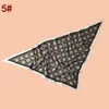 Novo Lenço Triangular de Sarja Feminino Estampa de Flores e Plantas Lenço de Viagem Proteção Solar Xale Fonte de Fábrica Atacadista