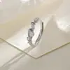 Anillo Planeta Zirconia con un Toque de Lujo Ligero y Gama Alta, Anillo Brillante Índice Estrella, Estilo Nicho, Tendencia Romántica Anillo Galaxia Cósmica