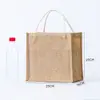Bolsas de Linho Personalizadas com Impressão de Logo, Sacolas Tote Lisas de Linho e Juta, Sacolas Tote Promocionais Publicitárias com Estampa Personalizada