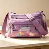 Bolso Cruzado Casual, Bolso Multicapa, Bolso Grande de Tela Oxford para Madre, Mochila para Personas de Mediana Edad, Bolso Cruzado de Lona para Teléfono Móvil
