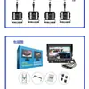 Grabadora de Video Ahd de Cuatro Canales de 9 Pulgadas Grabadora Panorámica Todo en Uno para Camiones Grandes y Semirremolques con Monitoreo Panorámico de Alta Definición de Cuatro Canales