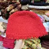 Venta al por mayor transfronteriza Coreana Invierno 2025 Nuevo Estilo Estilo Coreano Gorro de Lana Gruesa Tejido con Flecos, Gorro Suave y Cálido para la Cabeza