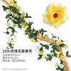 Enredaderas de Flores Artificiales, Plantas Verdes de Plástico para Decoración de Techo, Envoltura de Tuberías de Aire Acondicionado y Drenaje para Sala de Estar, Hecho a Medida