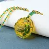 Cadena de suéter Po de seda verde modelo de 10 yuan puesto de suministro exposición venta rápida modo perezoso para enviar grabación cadena de suéter