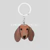 Chaveiro plano 2D pingente de mochila de férias cachorro de desenho animado criativo acrílico pequeno presente para eventos transfronteiriços