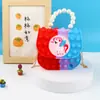 Bolso Bandolera Vanguardia para Hombro Niños Bandolera Bolso de Mano Perla Burbuja Bolso Bandolera de Silicona para Hombro Bolso Gelatina