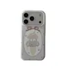 Capa de celular estilo coreano com estampa xadrez de animal de sorvete de desenho animado para iPhone 18 Pro Max, adequada para 17 Pro, camada dupla 16 Pro Max