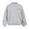 Sudadera con cuello redondo para hombre, estampado de letras de periódico antiguo, corte holgado, estilo callejero, hip-hop de Instagram, top deportivo único para primavera y otoño