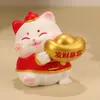 Enfeite Maneki-neko Fofo Personalizado de Fábrica Artesanato em Resina Gatinho Desenho Animado Decoração de Mesa Presente Festivo