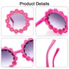 Gafas de Sol Redondas de Flor para Niños Lindas Gafas de Margarita Protección Solar Exterior para Niños Gafas de Sol de Moda Divertidas para Fiesta