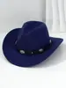 Sombrero Casual de Mezclilla para Hombres y Mujeres, Flor Metálica Tridimensional, Hebilla Redonda con Remaches, Accesorios para Cinturón para Fiesta de Cumpleaños