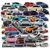 50 peças adesivos de carro car2 adesivos de grafite adesivos decorativos mala caderno skate carro adesivos à prova d'água atacado