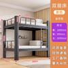 Litera de acero para dormitorio de estudiantes universitarios, cama de perfil engrosado, cama alta y baja, cama con estructura de hierro para el personal del sitio.