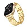 Pulseira Apple Watch Estilo Corrente 22mm Adequada para Todas as Séries iWatch Pulseira de Liga Metálica Cravejada de Diamantes Pulseira de Aço Fashion