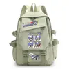 Mochila temática del juego CAPCOM Monster Hunter World Iceborne, con el diseño del gato Elu, adecuada tanto para niños como para niñas, y para estudiantes de primaria y secundaria.