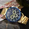 Artículo popular de comercio exterior: Reloj Cronógrafo Multifuncional de Seis Manecillas con Correa de Acero Inoxidable, Reloj de Moda de Cuarzo, Venta al por Mayor en Pequeñas Cantidades