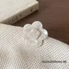 Presilha de Cabelo de Acetato Estilo Coreano com Laço Floral Feito à Mão, Presilha Lateral para Franja, Presilha Bico de Pato de Alta Qualidade, Acessório de Cabelo Versátil