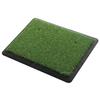 Tapete de golfe de veludo com borda inclinada para prática de swing interno, tapete pequeno para treinamento com haste de corte, antiderrapante 4