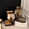Botas de Nieve del Noreste para Mujer 2025, Botas de Nieve de Lana de Suela Gruesa con Solapa Plegable, Botas Largas de Invierno con Forro de Felpa para Mujer, Zapatos de Algodón para Mujer