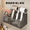 Estante de baño, cesta de almacenamiento para secador de pelo y rizador montada en la pared, cesta colgante de almacenamiento multifuncional para el baño