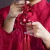 Colgante para coche de calabaza Fu Lu Kangning de cinabrio rojo para hombres y mujeres, arena de Emperador Oro Púrpura, colgante de seguridad para coche con espejo retrovisor