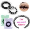 Europa y Estados Unidos transfronterizo bueno DIY segmentado racimo único pestañas postizas autoinjerto rizadas tridimensionales conjunto mixto fábrica en stock