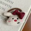 Boneca de Pelúcia Urso Desenho Animado Fofo Pingente de Boneca Coelho Cachorrinho Elástico de Cabelo Grampo de Cabelo Nova Gargantilha Joias para Mulheres