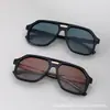 Moda Transfronteiriça Europeia e Americana Armação Grande Viga Dupla Óculos de Sol TR Masculino e Feminino Tendência Retrô Proteção UV Polarizados 2025