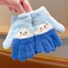 Guantes cálidos de invierno para niños, bonitos guantes de monstruo para niños y niñas, resistentes al frío, gruesos, de cinco dedos, para montar al aire libre, para estudiantes