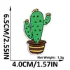 Patches de Tecido Bordados Verdes para o Dia de São Patrício com Folhas de Planta Cacto para Embelezamento e Decoração de Roupas, Atacado