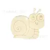12 Estilos Enfeites de Madeira Lisos Borboleta Libélula Caracol Flor Formato Decoração de Casa Artesanato