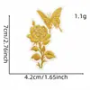 Fábrica en stock Pegatinas de Tela Bordadas de Flores de Dibujos Animados Accesorios de Ropa de Color Sólido Decoración Parche para Planchar Suministro Transfronterizo