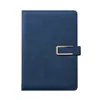 Cuaderno A5 Logo Personalizado Cuaderno Engrosado con Hebilla Reunión de Negocios Cuaderno A5 Bloc de Notas de Cuero Suave Venta al por Mayor