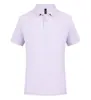 40 peças de camisas polo casuais de manga curta sem costura Sorona com toque frio, versáteis e estilosas para homens