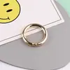 Anel aberto diy anel chaveiro móvel acessórios para bolsa feminina anel de conexão com fivela de gancho fivela de mola de liga de zinco