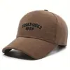 Nova Boina de Baseball Lisa de Veludo Cotelê Outono e Inverno Chapéu Simples Casual com Letras para Proteção contra Frio e Aquecimento para Homens e Mulheres