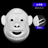 Máscara de Raposa Facial Completa Infantil, Máscara Masculina de Polpa de Papel Pintada à Mão, Máscara Zodiacal em Branco para Pintura