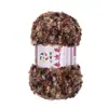 Bola de lana de 100 g con bucle de terciopelo para tejer a mano, ideal para hacer gorros, bufandas y muñecas.