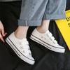 Zapatos de Lona Bajos Nuevos de Primavera para Mujer Ins Zapatos de Moda Zapatos de Tela de Velcro Zapatos de Goma para Estudiante Zapatos Perezosos de Velcro F003