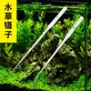 Pinça para Plantas Aquáticas Suporte para Ferramentas de Plantas Aquáticas Aquário Ferramenta para Areia Plana Pinça de Aço Inoxidável para Plantas Aquáticas Tesoura para Plantas Aquáticas Lâmina Raspadora de Algas
