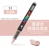 Marcador Acrílico Líquido Recto Punta Suave Apilable Marcador de Color No Mancha Gran Capacidad para Colorear Bolígrafo Acrílico para Estudiantes de Arte