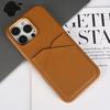 Capa para iPhone 16 Series feita com material ecológico de base biológica. Possui compartimento duplo para cartões e é ultrafina com bordas oleosas.