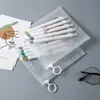 Bolsa Engrosada con Pestaña para Tirar, Bolsa de Almacenamiento Portátil Transparente para Viaje, Bolsa Pequeña Sellada de Almacenamiento, Bolsa de Empaque Pequeña con Cremallera para Muñecas